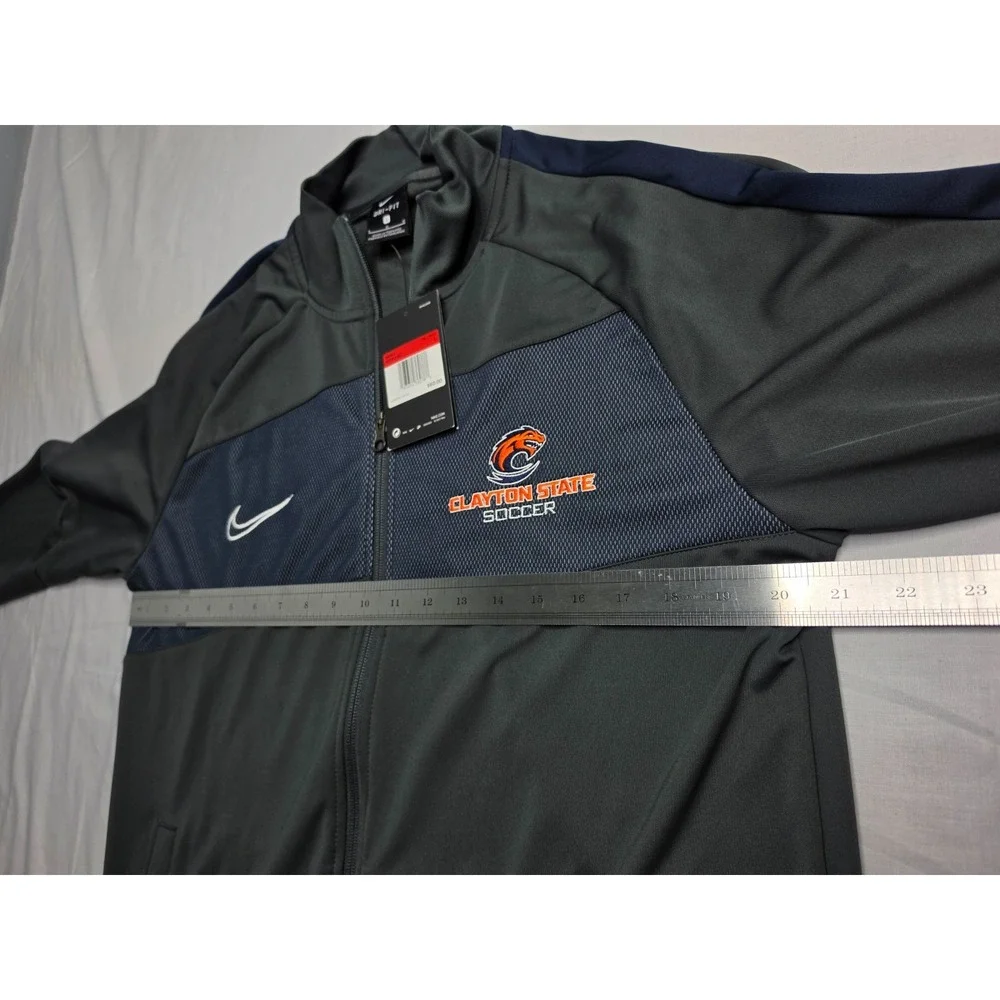 Nike Dri-Fit Clayton State Soccer Jacket Men's Large Navy Gray Academy Pro NWT